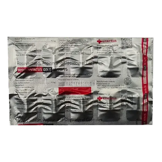 rosuvastatus gold 10/75/75mg tablet 10's